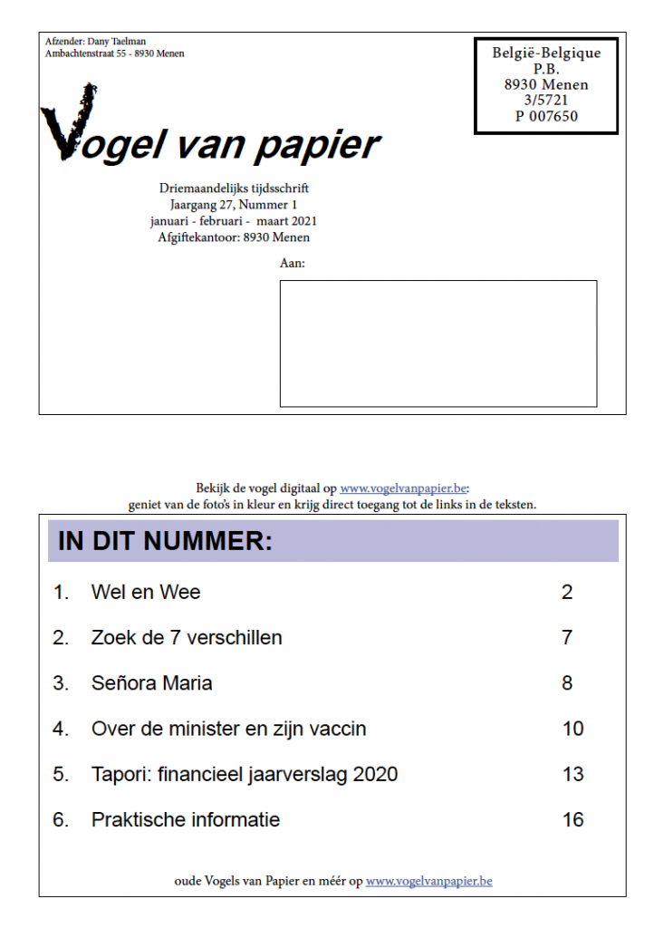 De Vogel van Papier in pdf lezen